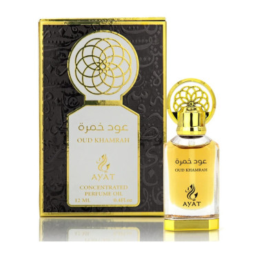Perfume em Óleo Roll-On Oud Khamrha & Ayat 12ml Perfume em Óleo Roll-On Oud Khamrha & Ayat 12ml