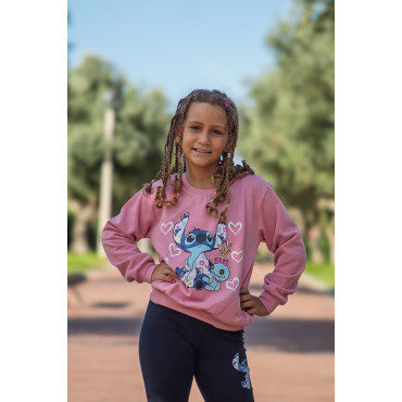 Conjunto Stitch hearts