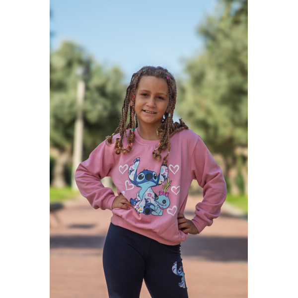 Conjunto Stitch hearts